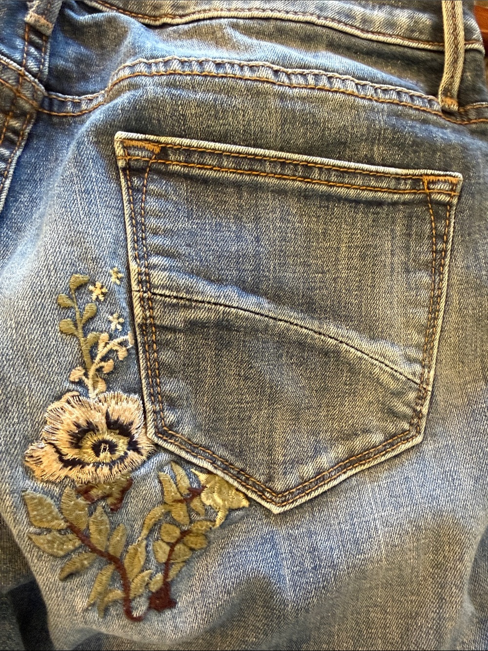 DRIFTWOOD Blue Embroidered Skinny Jeans - Picture 7 of 7
